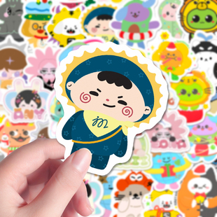 158张GMM2贴画可爱卡通吉米海jimmysea娃娃彩绘涂鸦手账素材装饰