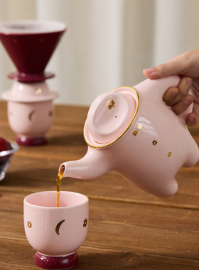 uneei正品 wekuku宠粉系列搞怪叉腰茶宝茶搭子茶具咖啡器具礼盒