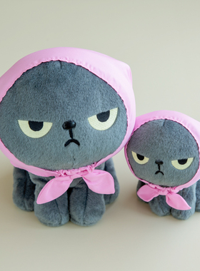 uneei正品Angry Machiko真智子坚强的愤怒猫冷热眼罩手机座杯垫