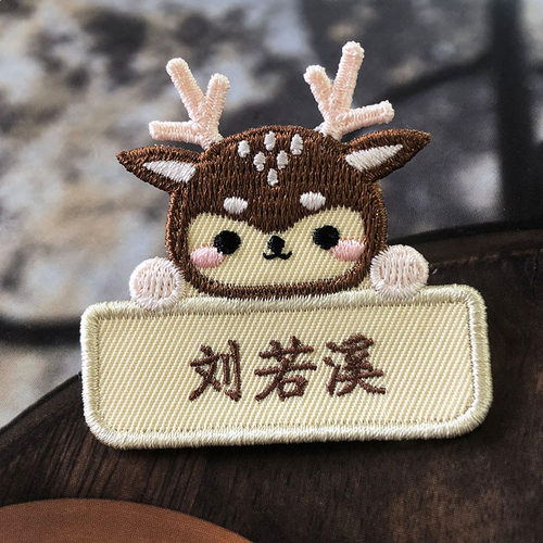幼儿园名字贴刺绣定制包邮
