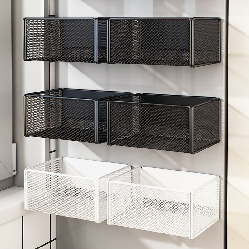 冰箱贴磁铁磁吸置物架磁性2024年新款挂篮多功能创意收纳盒金属筐