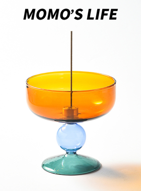 北欧ins风玻璃香插香托盘家用室内创意摆件熏香盘香薰底座香座