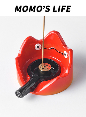 卡通可爱香插卡西法香插香盘线香底座小众创意生日礼物桌面小摆件