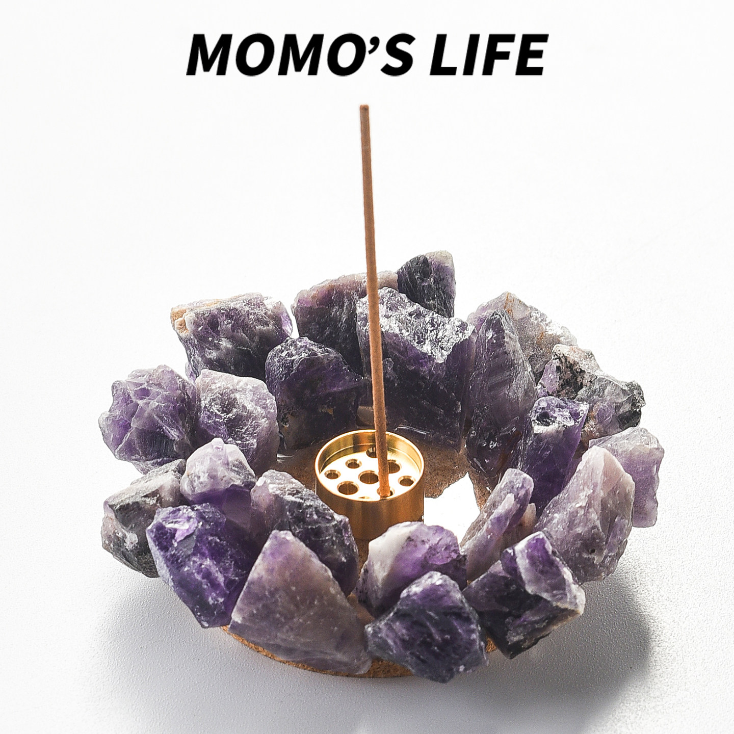 天然紫水晶香插原石水晶欧式线香底座台摆件家居客厅现代软装饰品,家居饰品,香托/香盘/香座/香插,淘宝优惠券,粉丝福利购,淘宝优惠卷