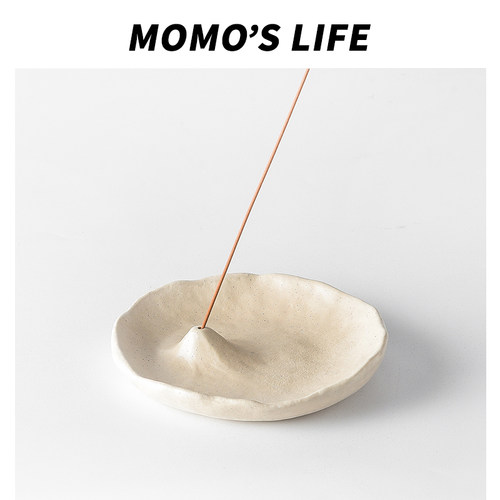 线香香插轻奢复古手捏陶瓷香座