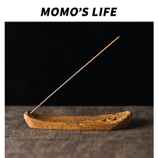 中式 复古如意香插手作中古线香底座茶道香薰香盘香托户外香插