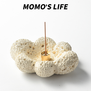 侘寂风线香底座点香器日式 香插香托香座香炉桌面香薰摆件小众香插