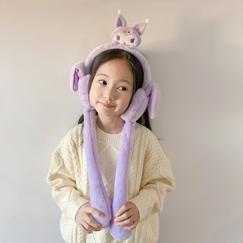 儿童耳罩卡通一捏可以动可爱超萌