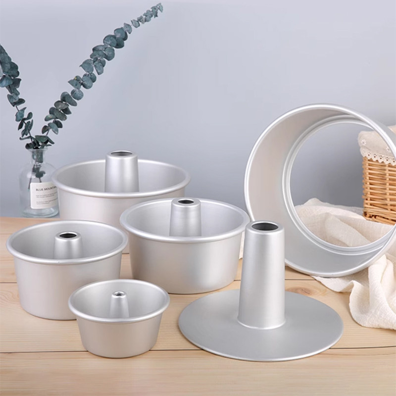 三能烘焙模具4寸6 7 8寸中空烟囱空心活底戚风蛋糕模SN5281 5283