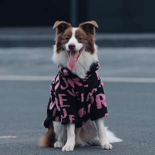 狗狗衣服中大型犬冬季保暖宠物棉衣边牧金毛拉布拉多加厚衣服冬天