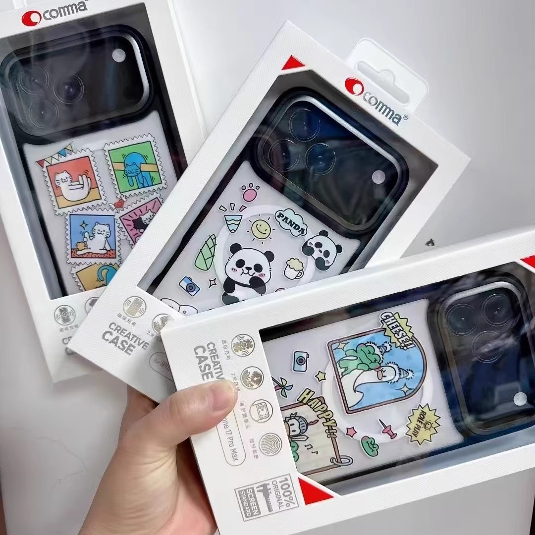 文创拼图苹果17promax手机壳磁吸