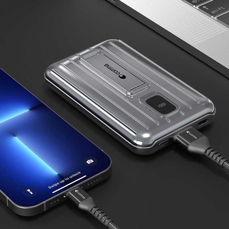 comma磁吸数显支架mini移动电源适用苹果华为小米10000mah充电宝