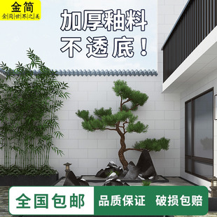 廣東佛山專用大全農村自建房圍墻 白色外墻瓷磚庭院室外別墅新中式