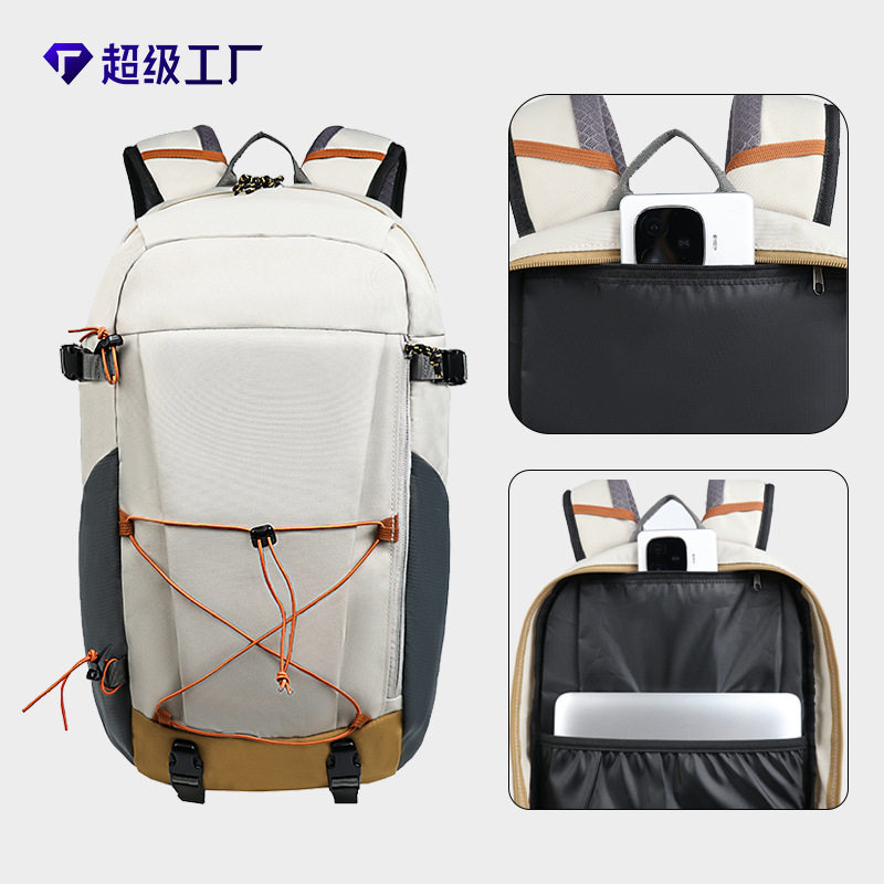 户外运动双肩包男女士登山徒步背包30L大容量防水旅行骑行背包