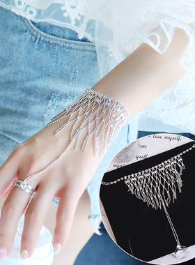 韩版结婚新娘伴娘戒指女戒指一体