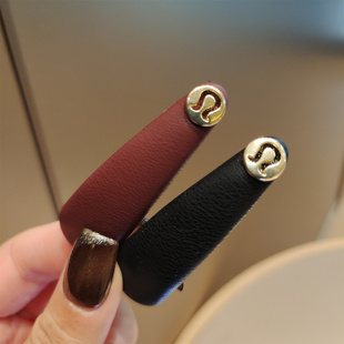 露露家简约金属字母碎发夹女迷你bb夹优雅流海侧边夹头饰发饰