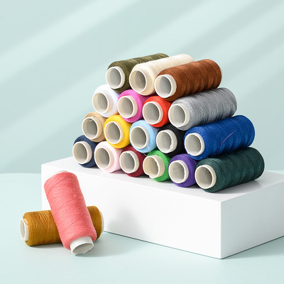 手缝线402彩色小线白线黑线缝纫线家用涤纶手工线缝衣服的线套装