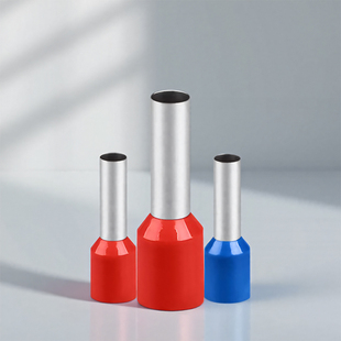 黄铜内芯镀锡管型端子针形绝缘端子冷压接线端子压线耳铜鼻子