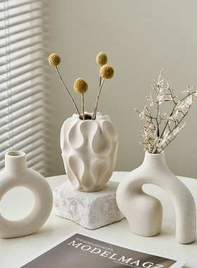 现代简约陶瓷花瓶摆件客厅电视柜