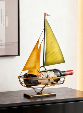 一帆风顺创意复古红酒架