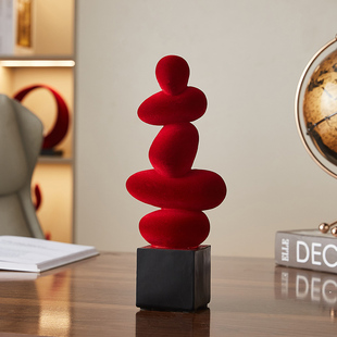 时来运转摆件客厅轻奢高档装饰品酒柜电视柜办公室桌面艺术高级感