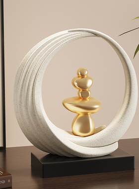 新中式财源滚滚招财装饰摆饰客厅电视柜酒柜办公室书房轻奢高级感