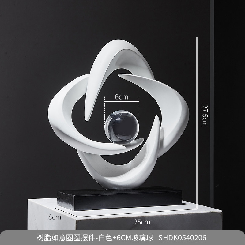 thumbnail for Bafang to wealth, living room art ornaments, light luxury, high-end wine cabinets, TV cabinets, entrances, office decorations, high-end sense