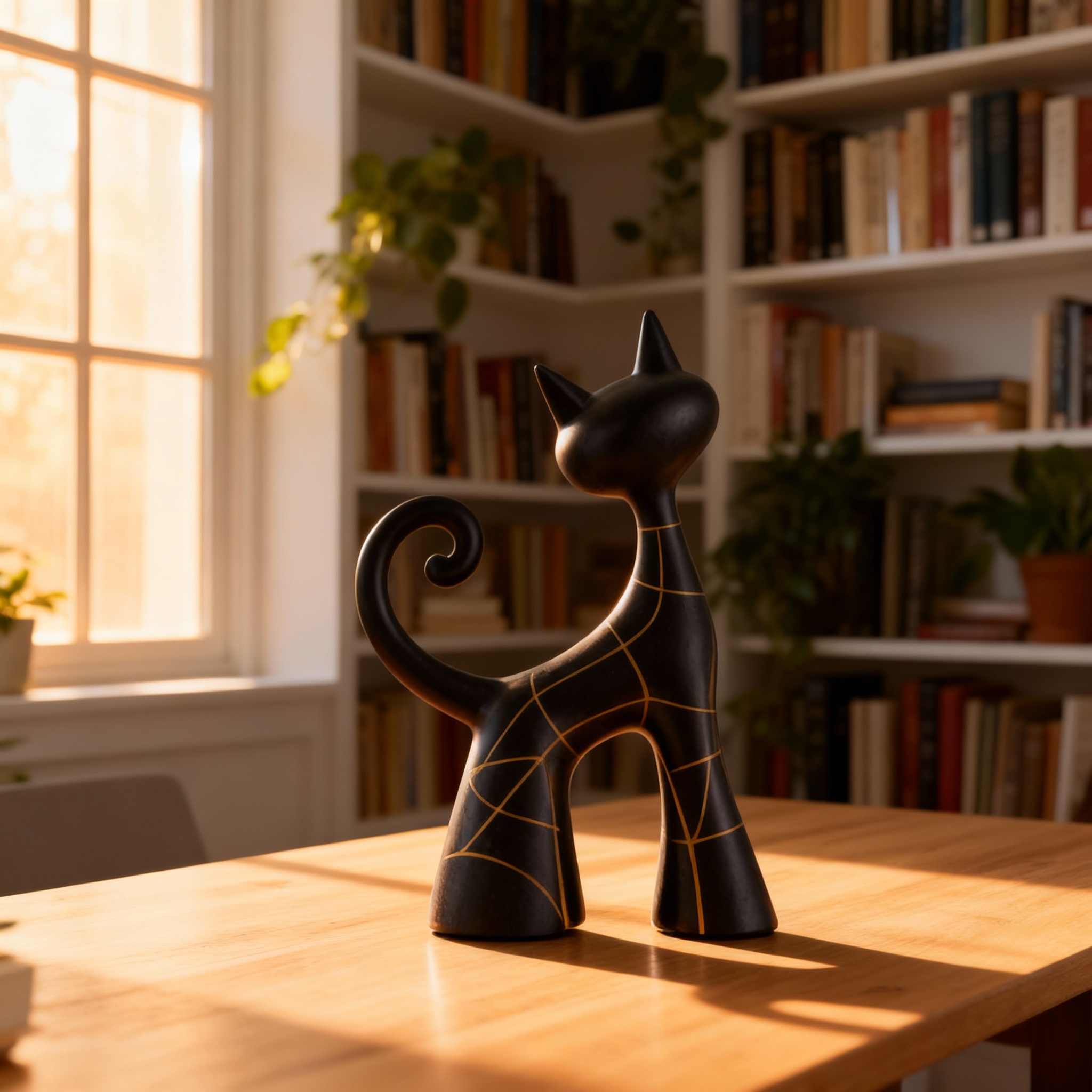 现代简约猫咪摆件客厅装饰品