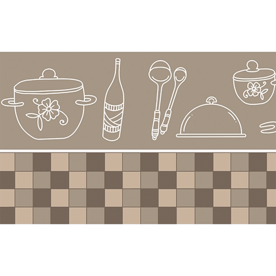 厨房免洗可擦防滑防油地垫