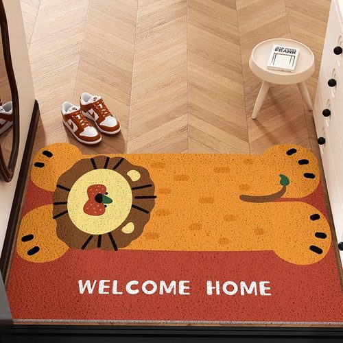 中古风入户地垫异形丝圈入户门地