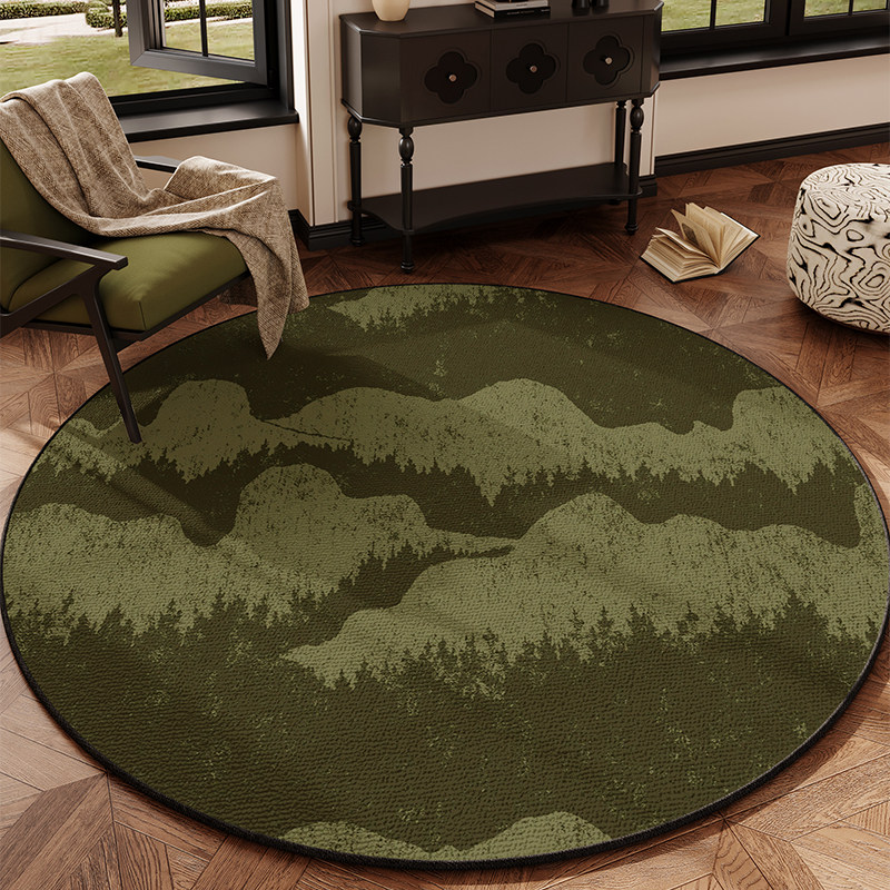 复古圆形地毯电脑椅垫卧室客厅书房地垫法式家用易打理免洗防滑垫,居家布艺,入户地垫,淘宝优惠券,粉丝福利购,淘宝优惠卷