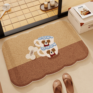 异形浴室地垫吸水速干脚垫卡通毛绒洗手间防滑垫卫生间门口地毯