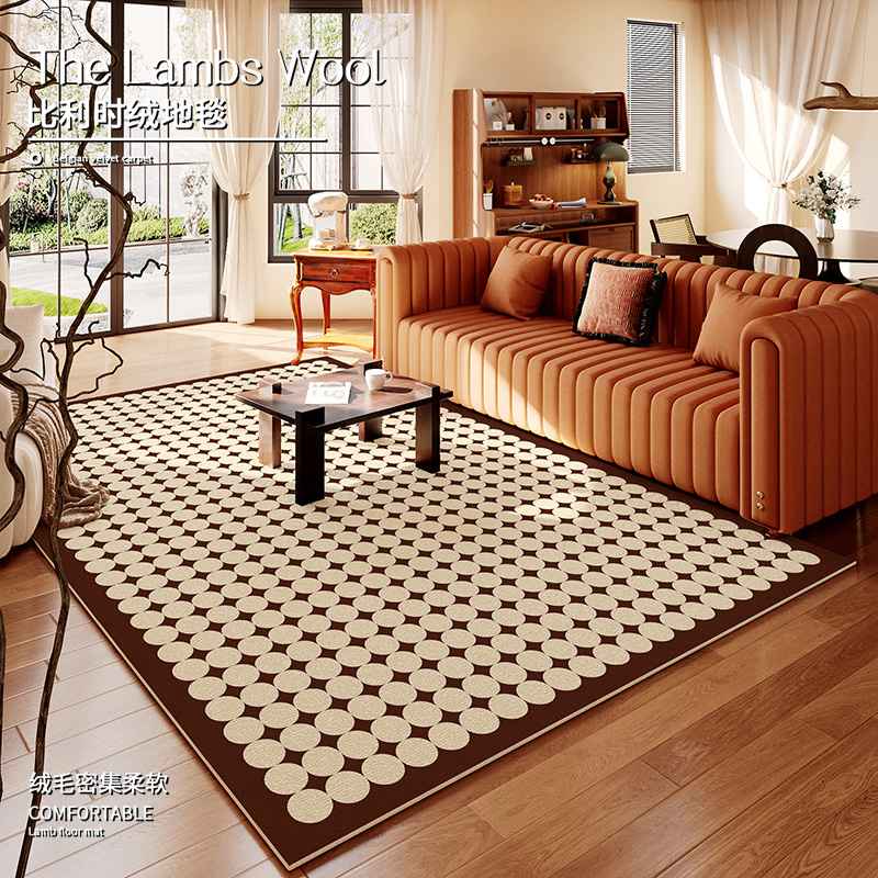 皮诺咔家用客厅复古防滑防摔地毯