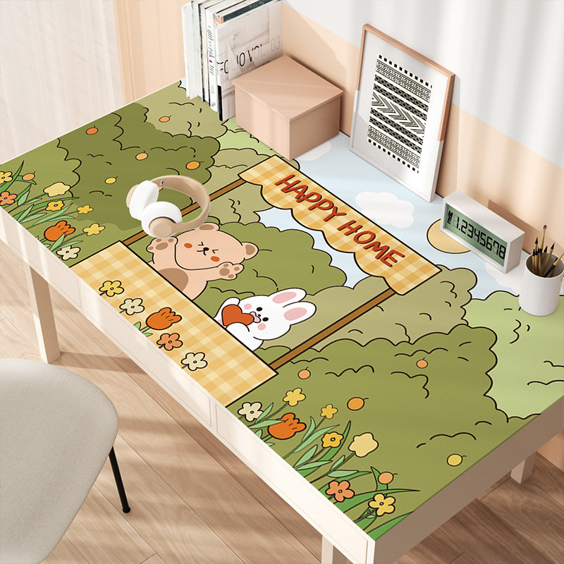 暖手书桌垫学生儿童护眼硅胶桌面防水暖桌垫子学习作业写字台桌布