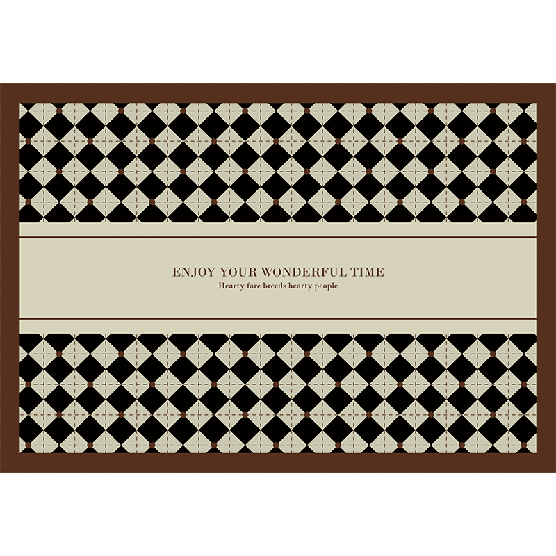 轻奢美式小羊纹防水防油免洗桌布