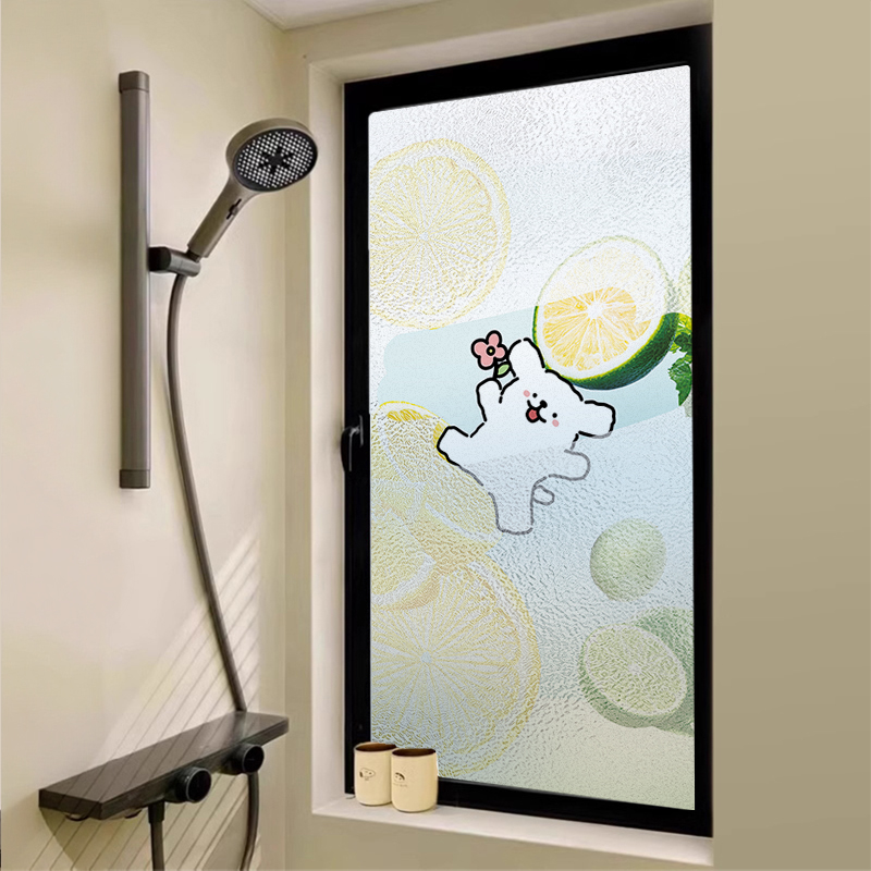 卫生间磨砂玻璃膜透光不透人防窥