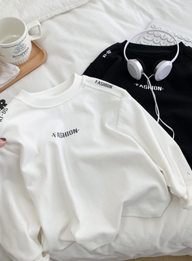 男童长袖T恤春秋装2025新款儿童白色百搭打底衫小童纯棉柔软上衣T