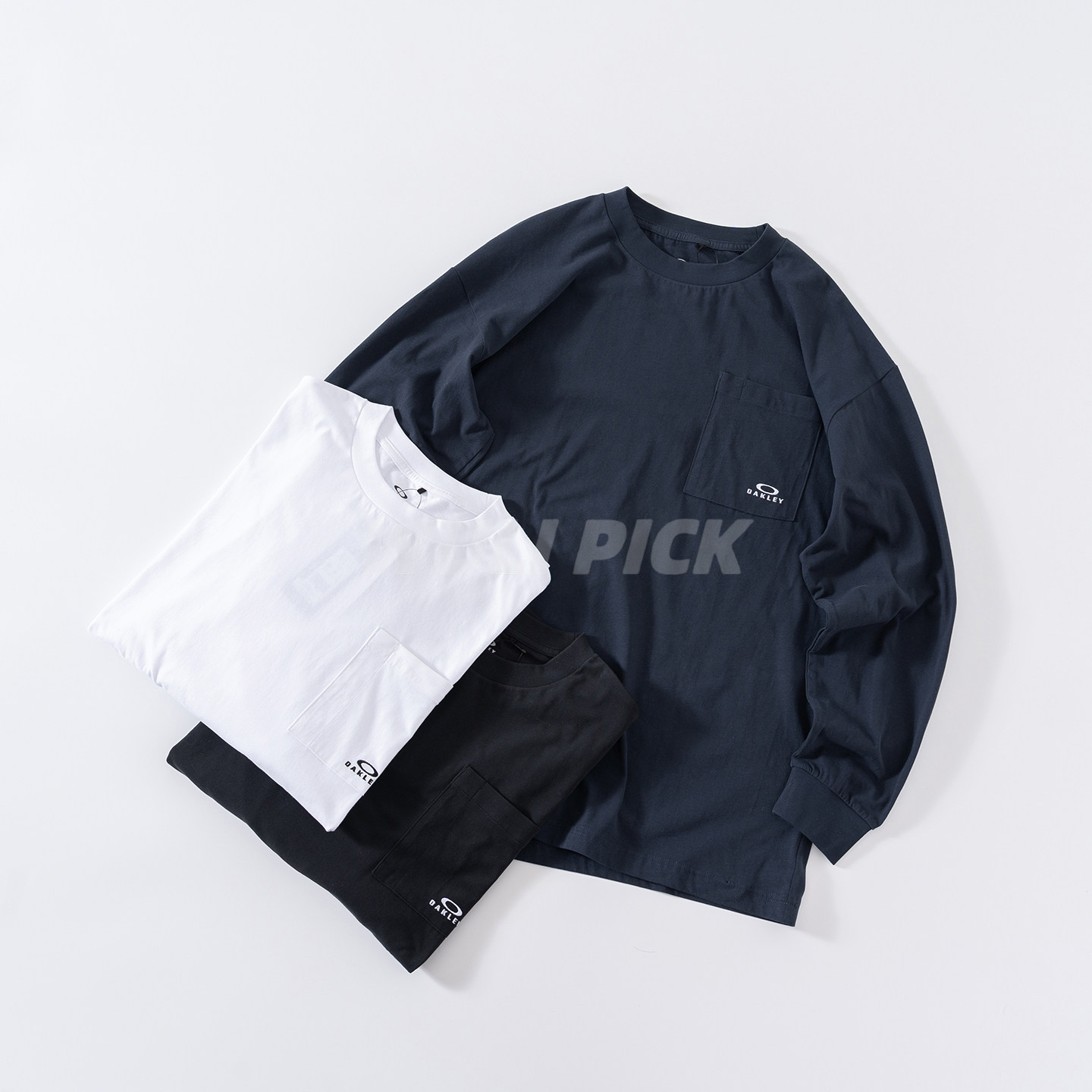 现货Oakley欧克利 ENHANCE HEAT COTTON 吸汗速干纯棉口袋长袖T恤