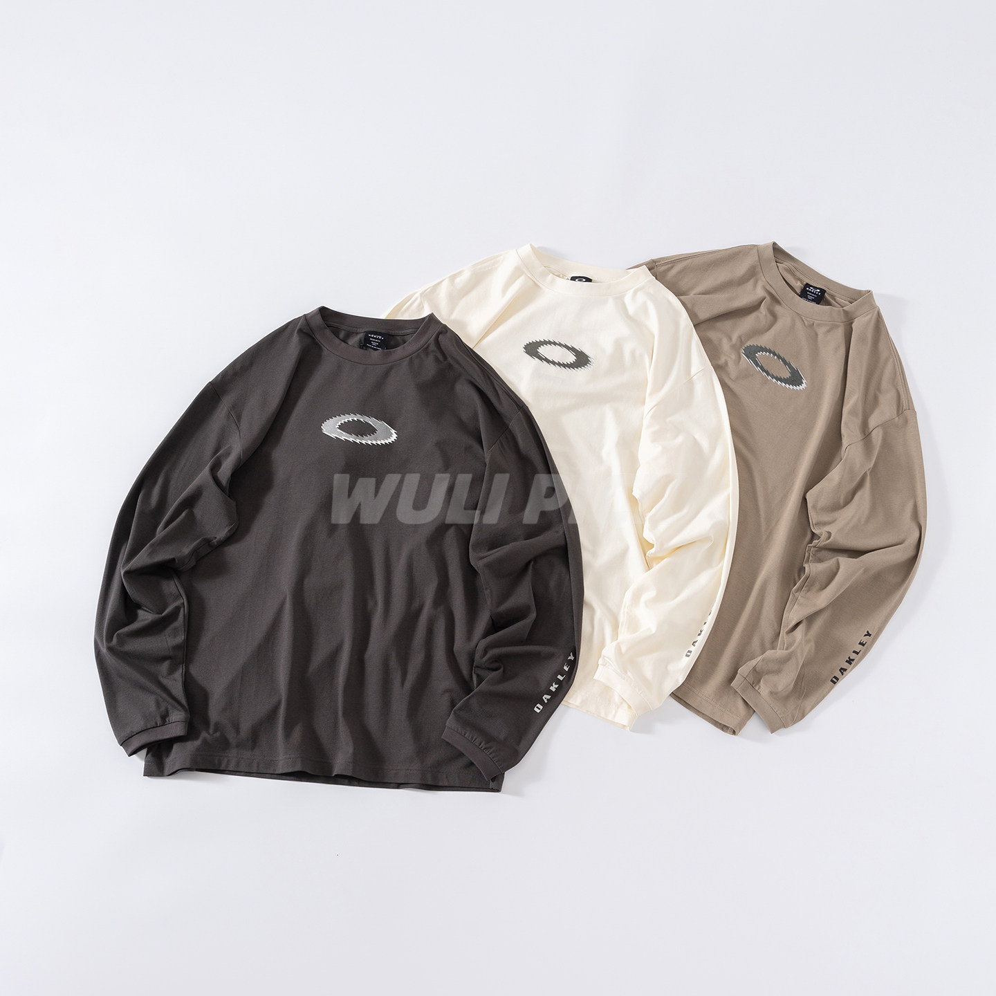 现货Oakley欧克利New Retro L/S经典复古锯齿LOGO吸湿快干长袖T恤