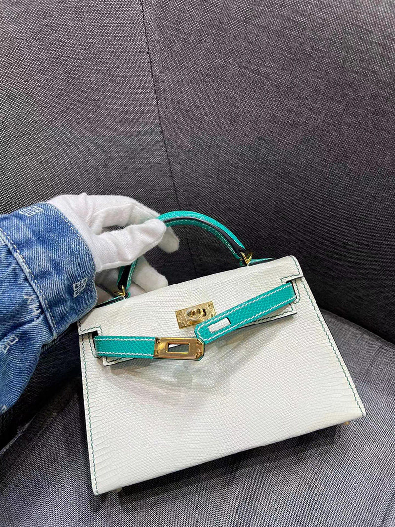 奶昔白拼丝绒绿进口蜥蜴皮mini凯莉二代19CM女士小号手提单肩包,箱包皮具/热销女包/男包,小方包,淘宝优惠券,粉丝福利购,淘宝优惠卷