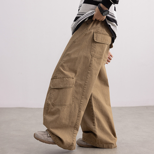 男童裤子春秋款2026新款痞帅中大儿童装春季休闲工装裤男孩春装潮