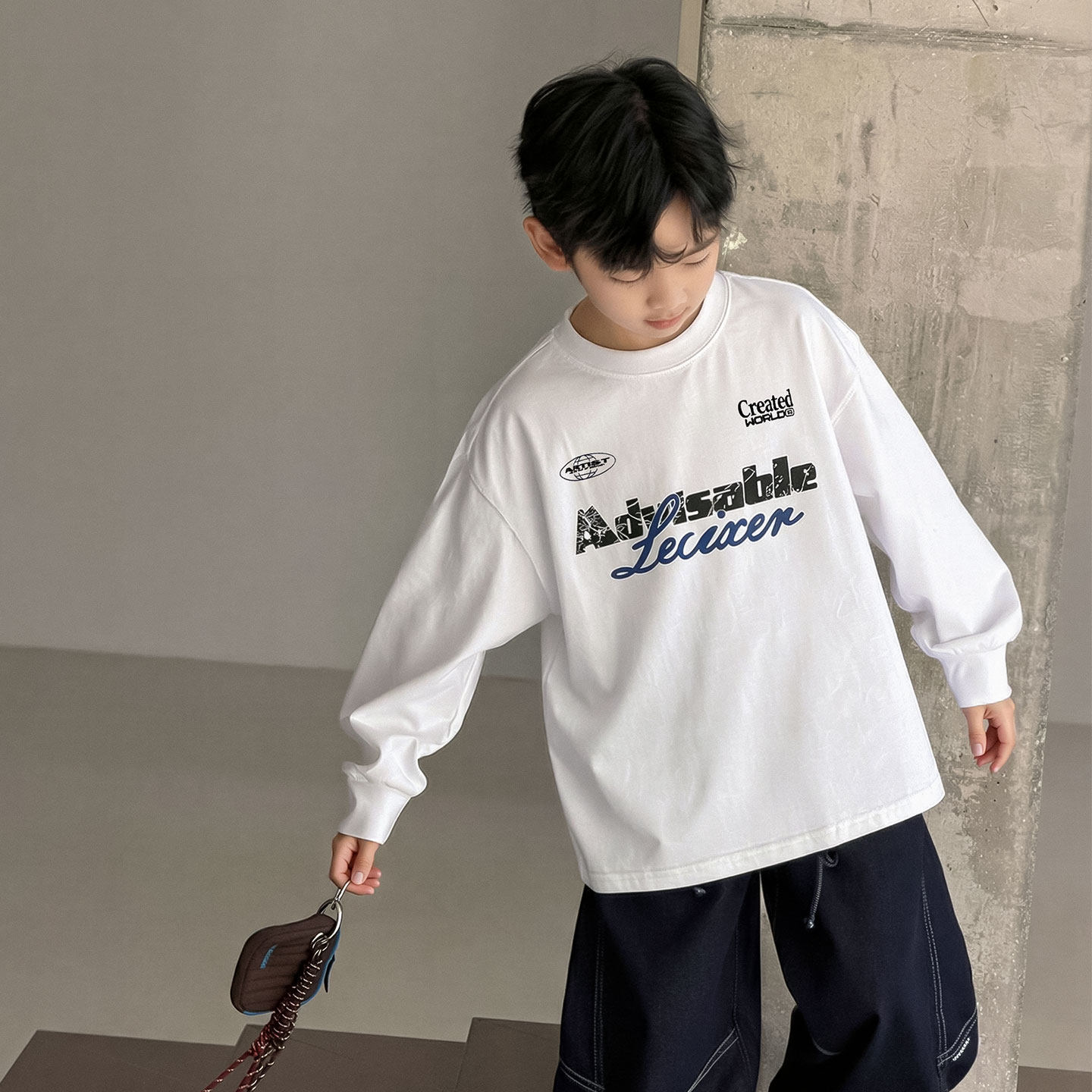 男童长袖t恤春秋款2026新款中大儿童装痞帅打底上衣男孩春装卫衣T,童装/婴儿装/亲子装,T恤,淘宝优惠券,粉丝福利购,淘宝优惠卷