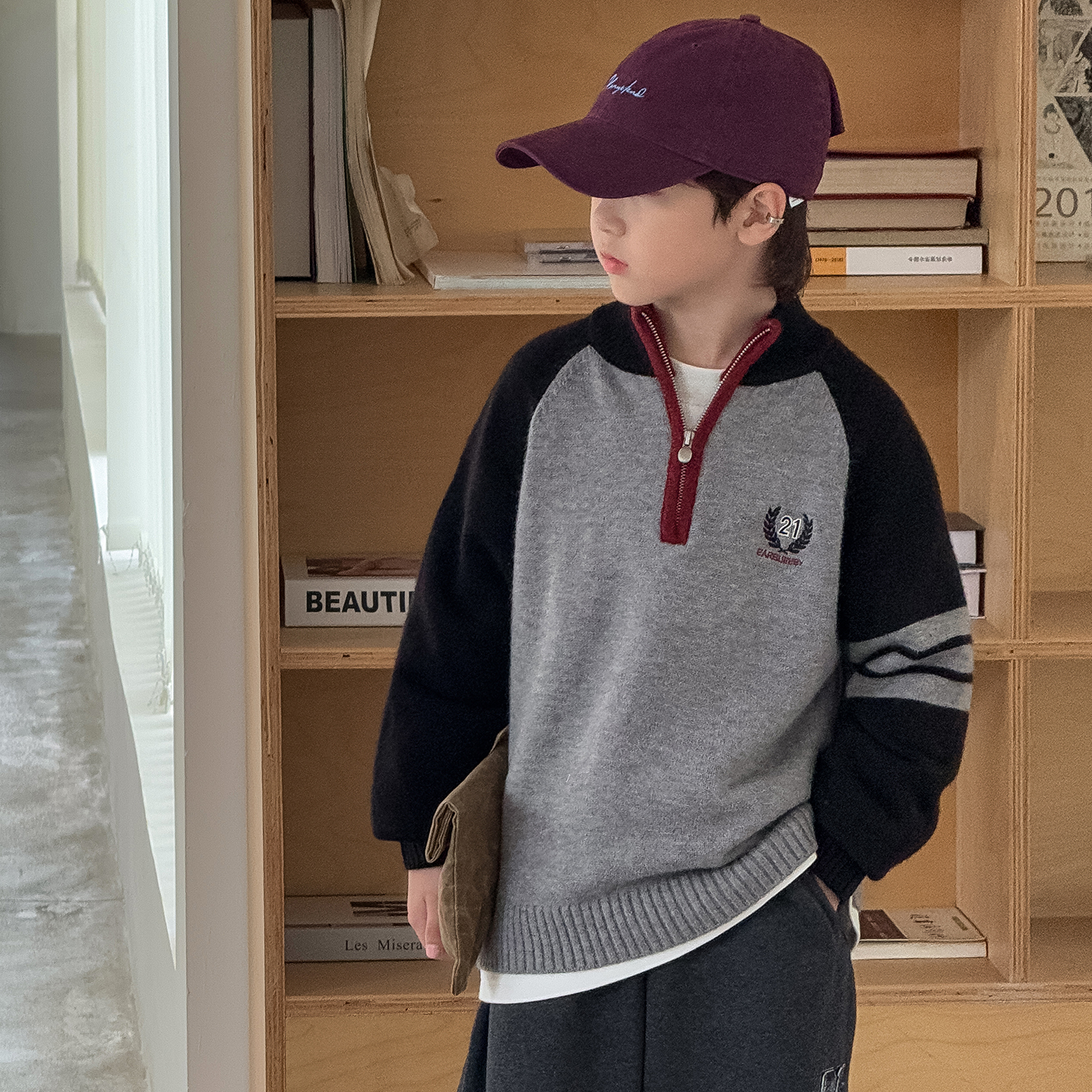 男童毛衣秋冬款2025新款儿童装冬季打底线衣针织衫大男孩冬装上衣