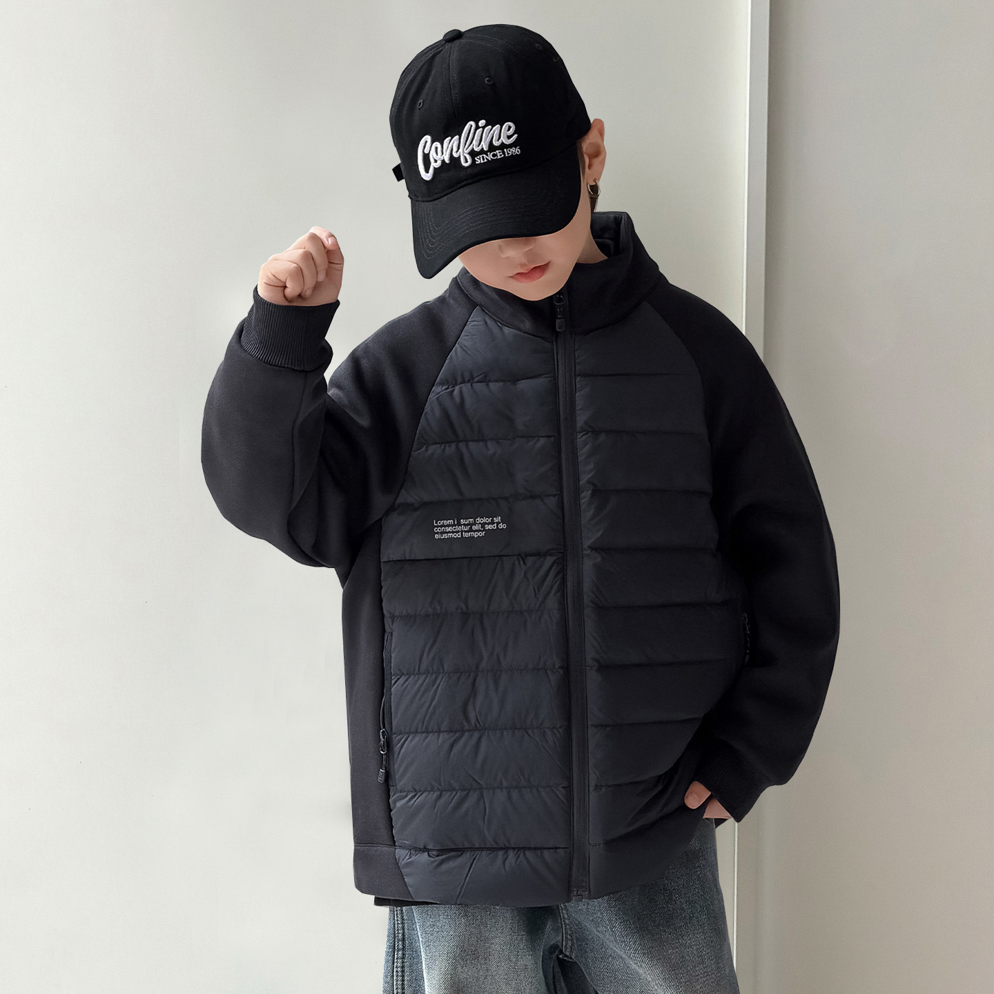 男童轻薄羽绒服外套2025新款中大儿童装加厚冬装男孩保暖衣服潮酷,童装/婴儿装/亲子装,羽绒服,淘宝优惠券,粉丝福利购,淘宝优惠卷