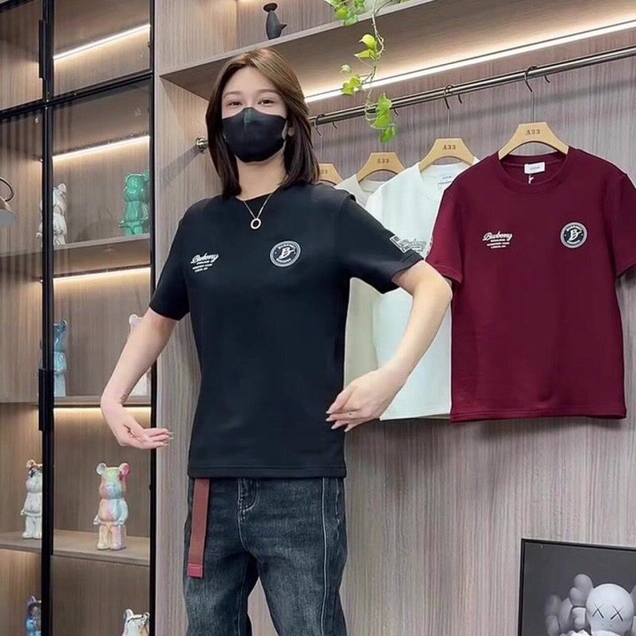 夏季新款T恤潮男字母印花上衣精神小伙帅气短袖男潮流时尚体恤衫