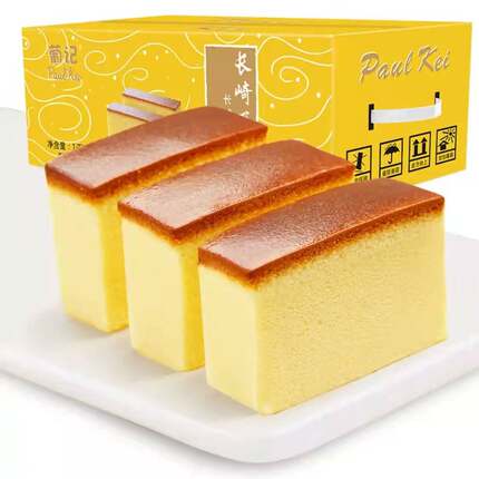 葡记蜂蜜味长崎蛋糕1000g整箱大包装烘焙点心早餐口袋网红零食