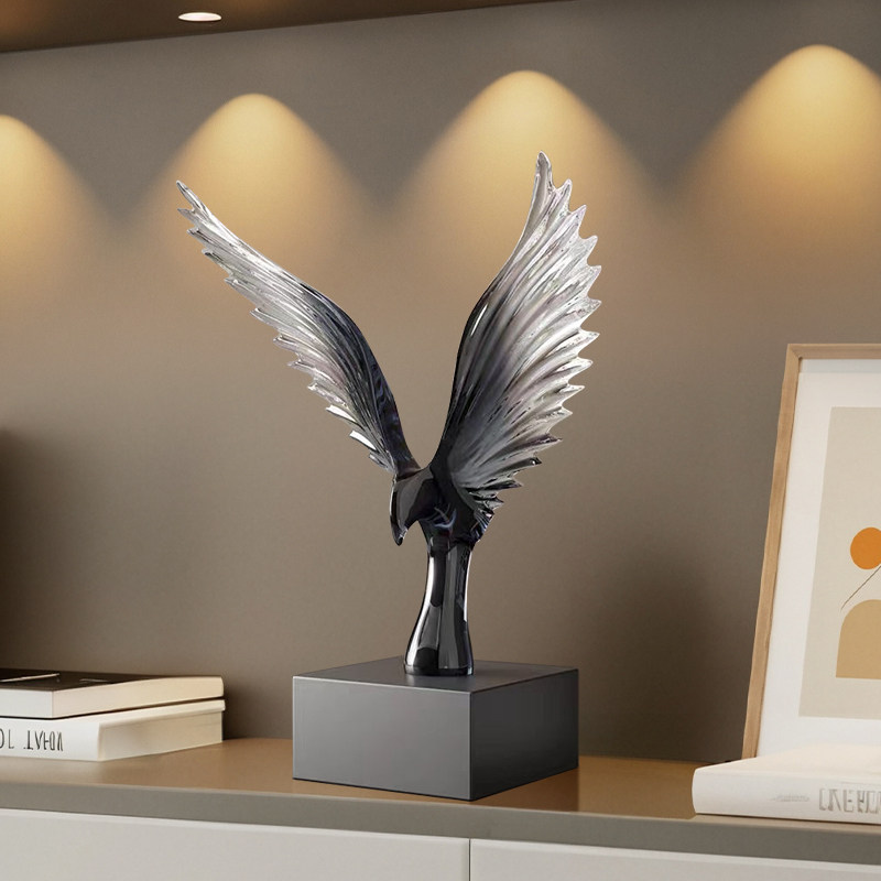 轻奢大鹏展翅电视柜家居客厅办公室桌面大展宏图酒柜装饰品鹰摆件,家居饰品,装饰摆件,淘宝优惠券,粉丝福利购,淘宝优惠卷