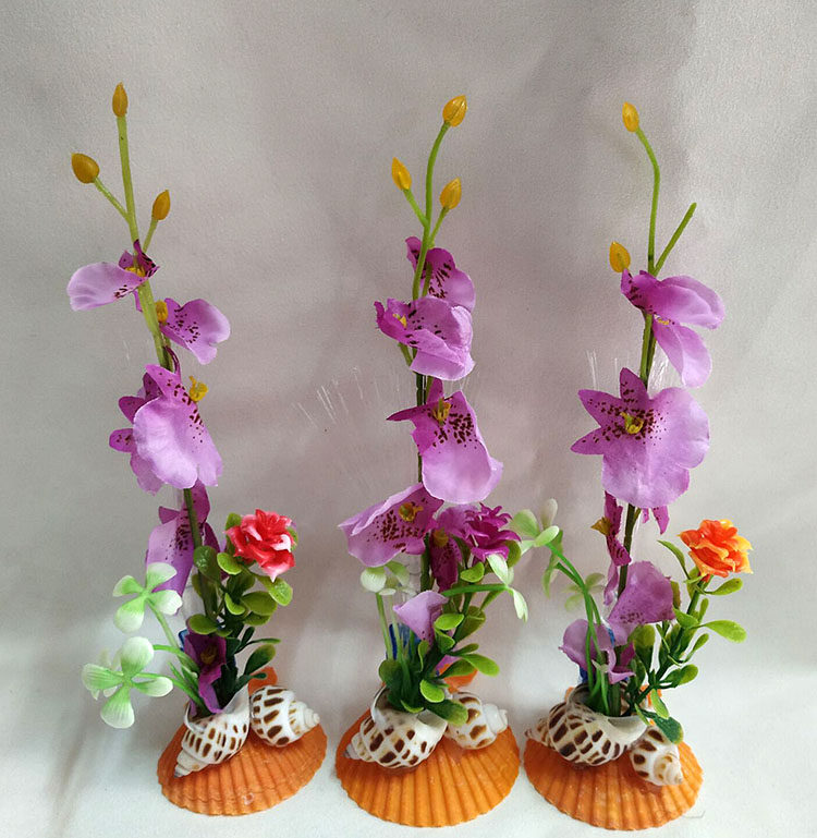 仿真花草装饰小摆件意境菜盘花碟头花点缀寿司冷盘摆盘花贝壳盘饰