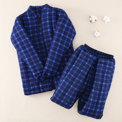 纯手工缝制棉花棉衣棉裤套装冬季