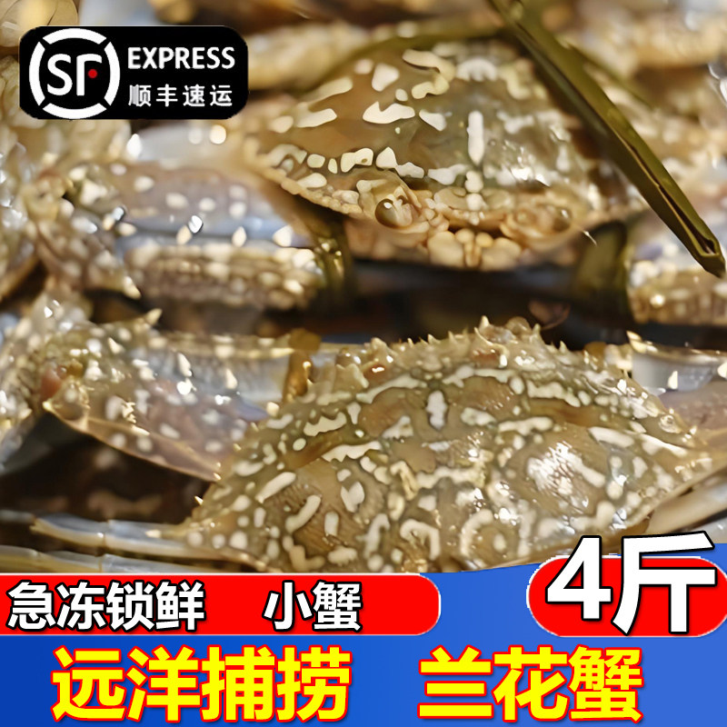 鲜冻兰花蟹公蟹速冻冷冻螃蟹海捕海鲜海蟹白蟹保鲜不保活顺丰包邮,水产肉类/新鲜蔬果/熟食,梭子蟹,淘宝优惠券,粉丝福利购,淘宝优惠卷